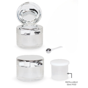 Roberts Beauty Refillable Luxe Lock Jar