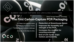INTRODUCING THE FIRST CARBON CAPTURED PCR PACKAGING